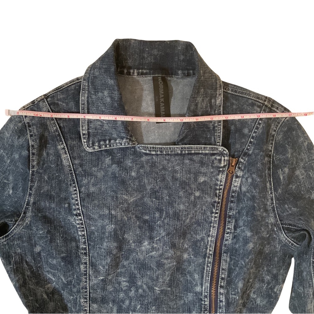 Norma Kamali Gang Coat ~ Blue Acid Wash, NWT - Picture 5 of 16